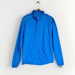 Brompton Barcelona Packable Endura Cycling Jacket Blue Reflective Mens M